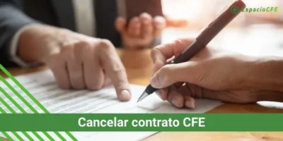 Cancelar contrato CFE